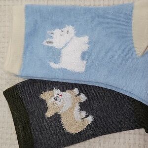 CORGI WESTIE NOVELTY DOG SOCKS, CHOICE OF STYLE